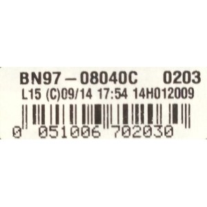 MAIN / SAMSUNG BN94-07257A / BN41-02157B / BN97-08040C / PANEL CY-HH060CSSV2H / MODELOS UN60H6400AFXZA HD01 / UN60H6400AF